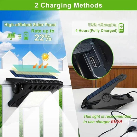 Luxclip™ – Solarbetriebene Clip-Lampe