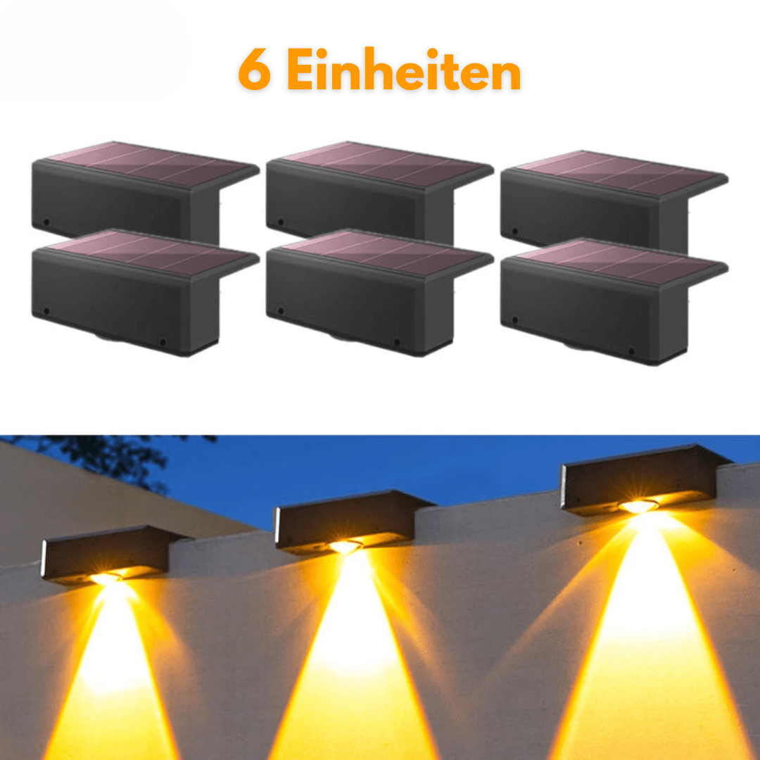 Solar Wandbeleuchtung für Außenbereiche - Klarwen